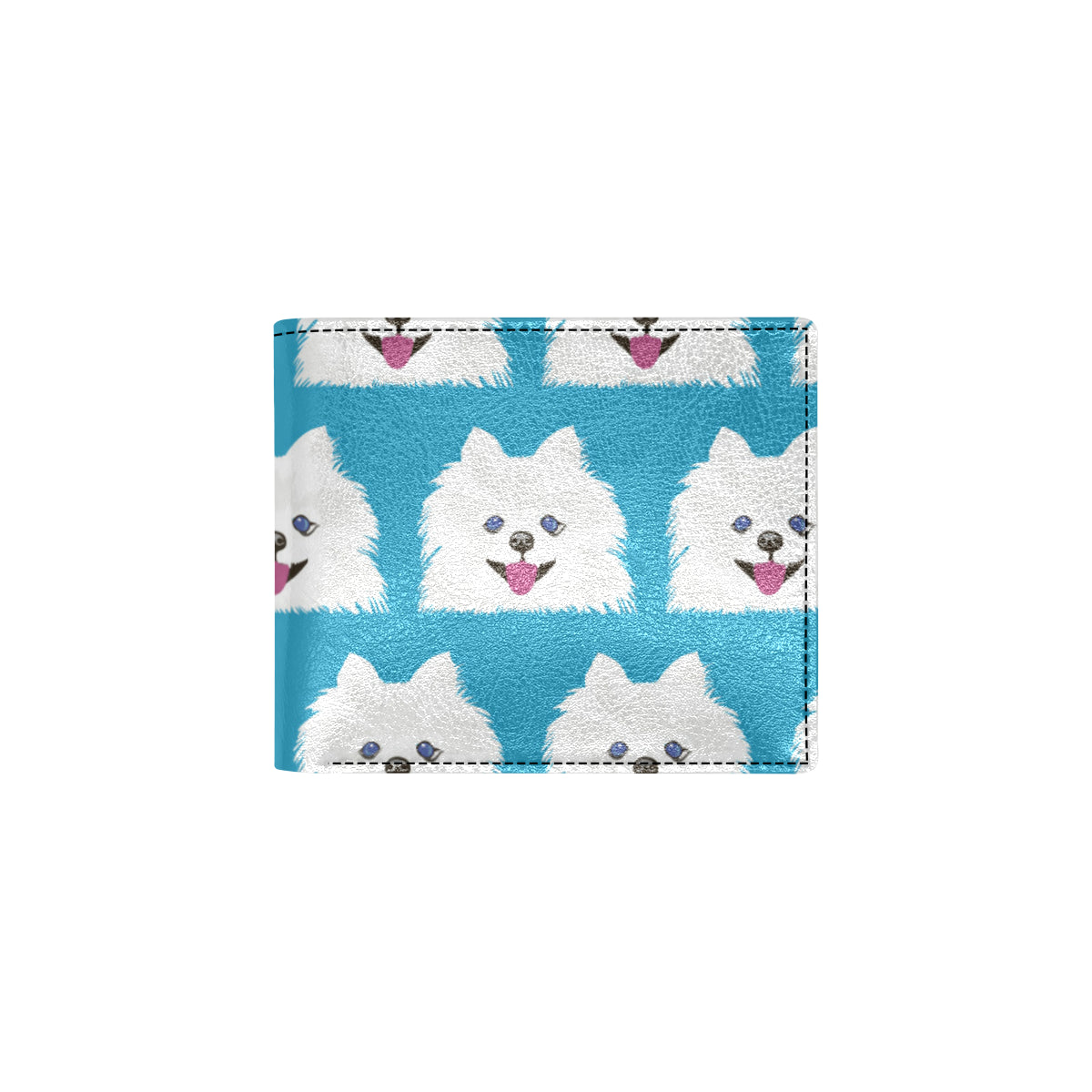 Pomeranians Pattern Print Design A05 Men's ID Card Wallet