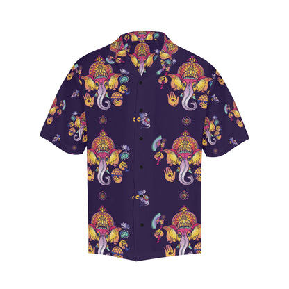 Ganesha Pattern Print Design 04 Men's Hawaiian Shirt