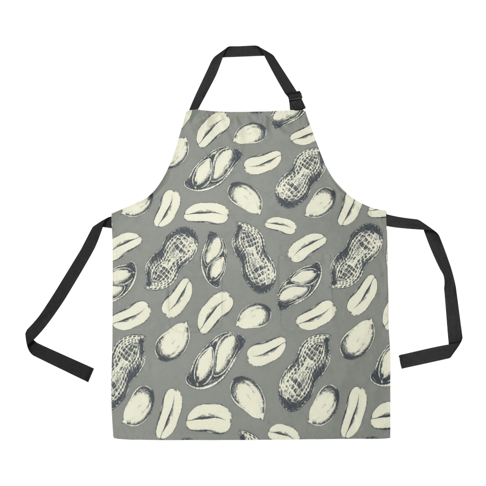 Peanut Pattern Print Design A01 Apron with Pocket