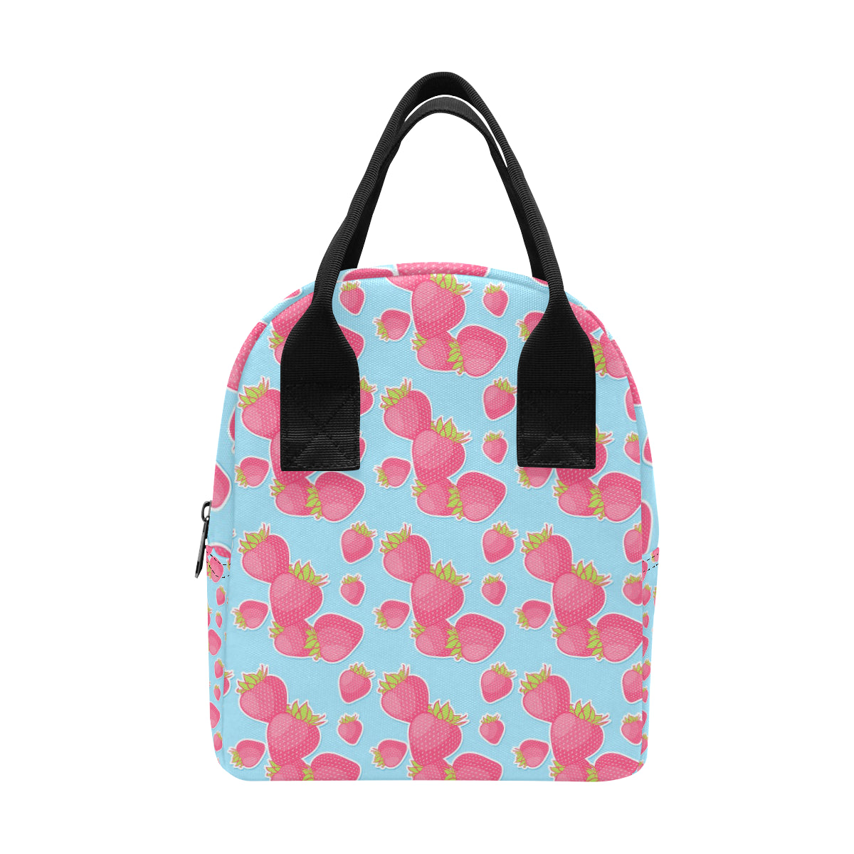 Strawberry Pattern Print Design SB04 Insulated Lunch Bag