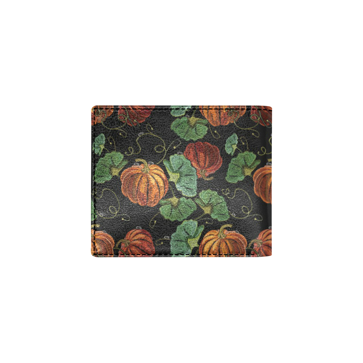 Pumpkin Pattern Print Design A02 Men's ID Card Wallet