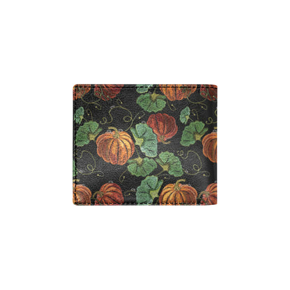 Pumpkin Pattern Print Design A02 Men's ID Card Wallet