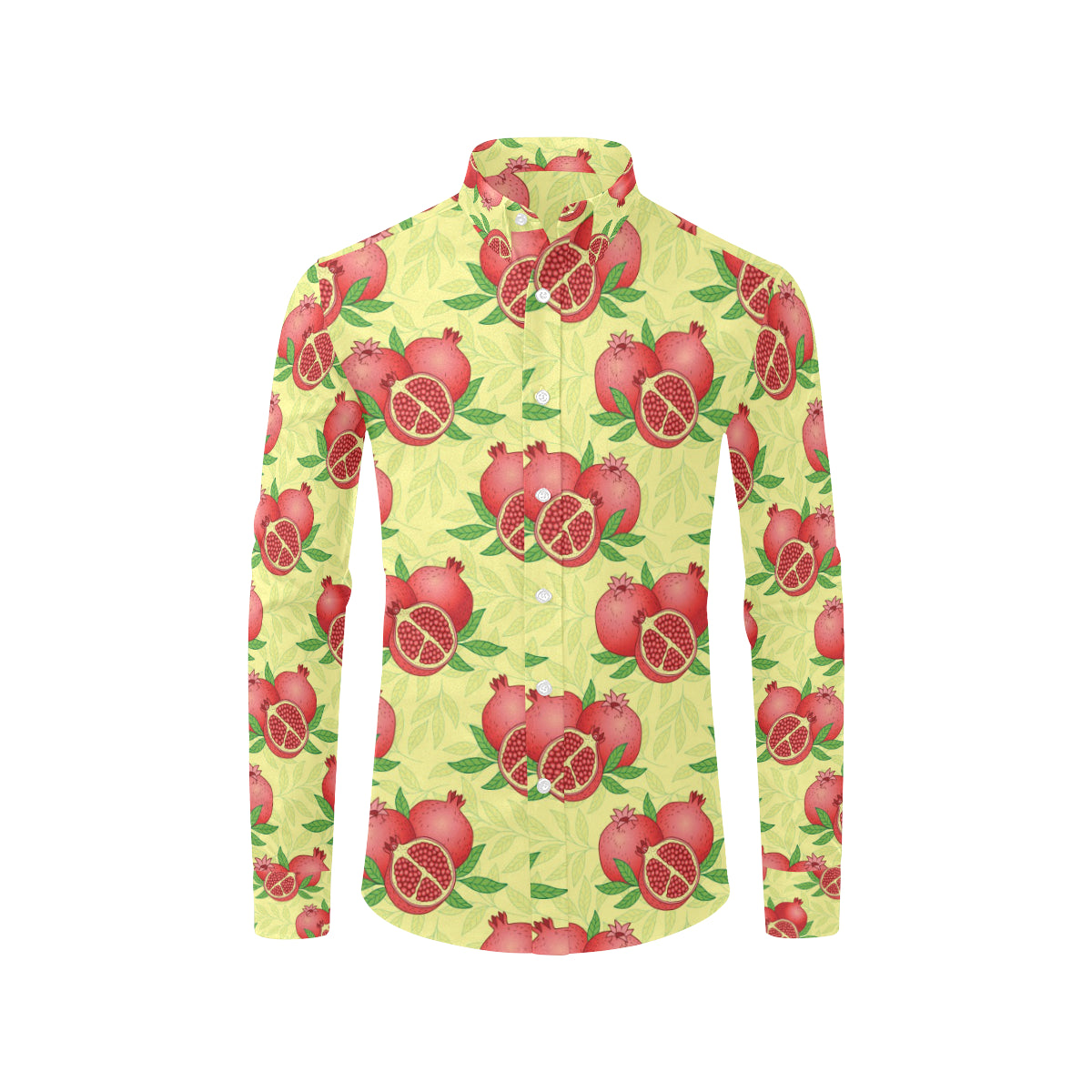 Pomegranate Pattern Print Design PG07 Men's Long Sleeve Shirt