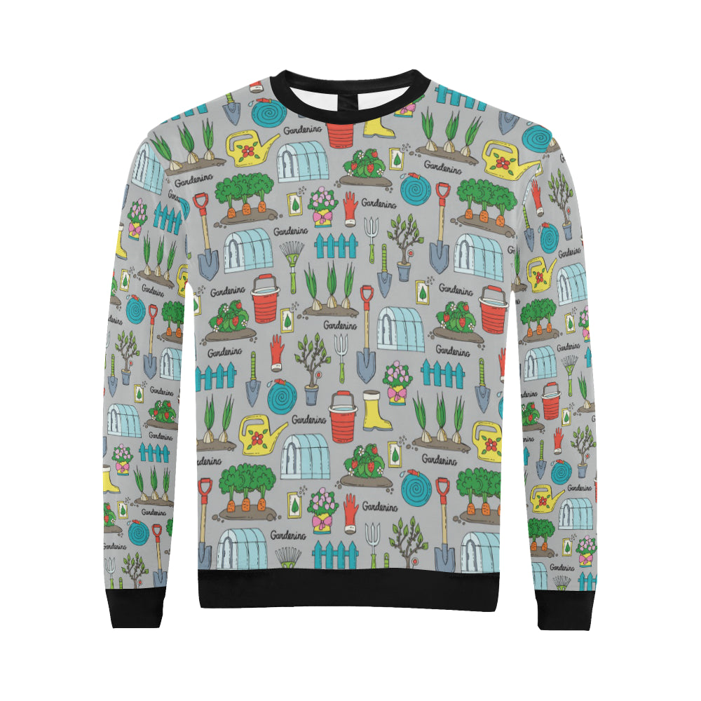 Gardening Pattern Print Design G07 Men Long Sleeve Sweatshirt