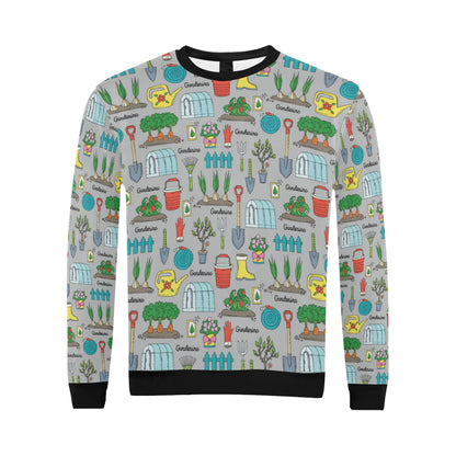 Gardening Pattern Print Design G07 Men Long Sleeve Sweatshirt