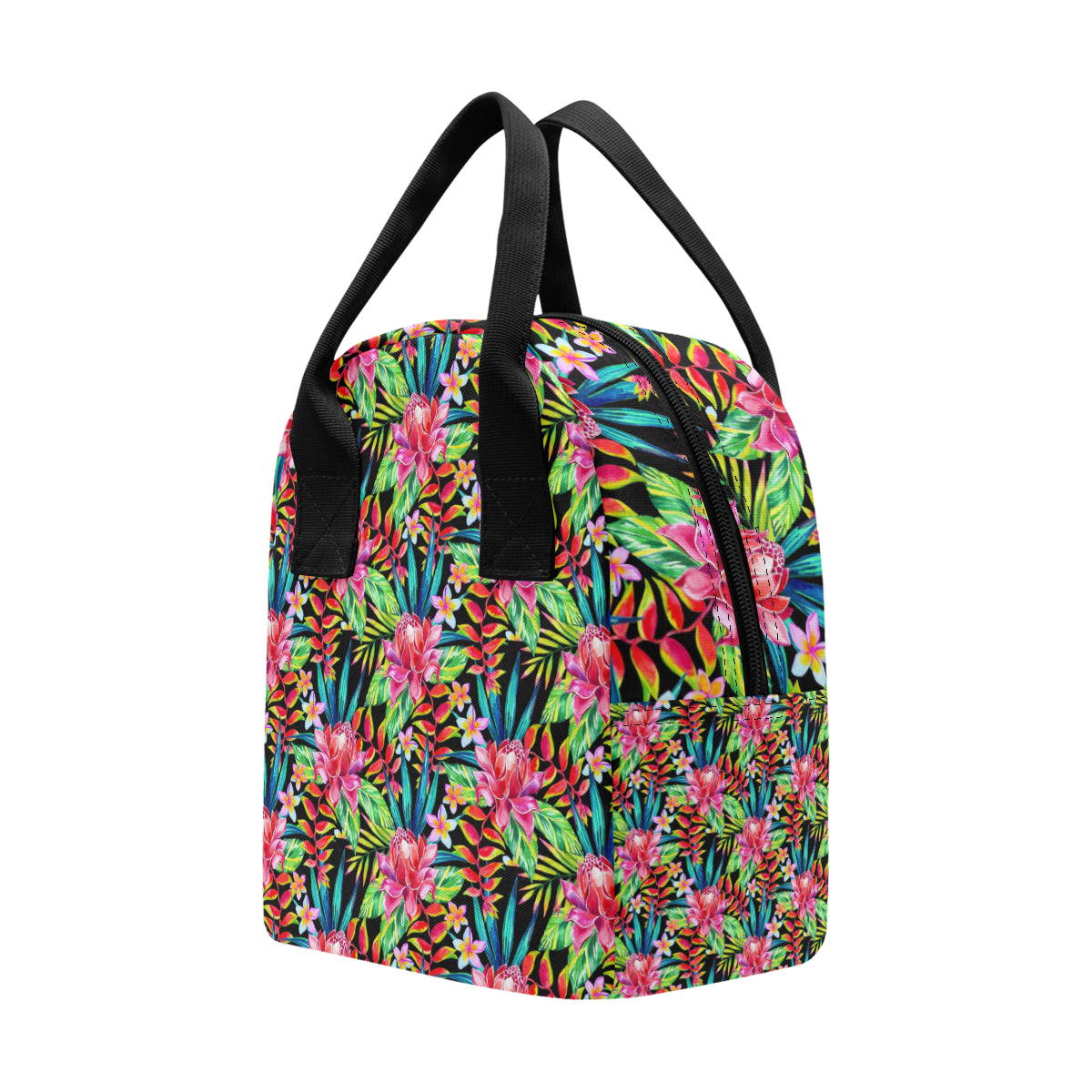 Heliconia Pattern Print Design HL02 Insulated Lunch Bag