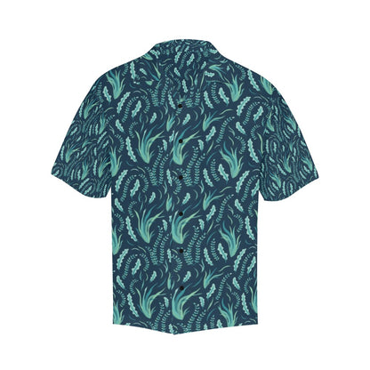Seaweed Print Design LKS302 Men's Hawaiian Shirt