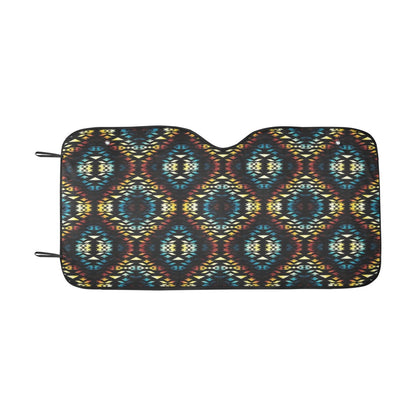 Tribal Pattern Print Design LKS309 Car front Windshield Sun Shade
