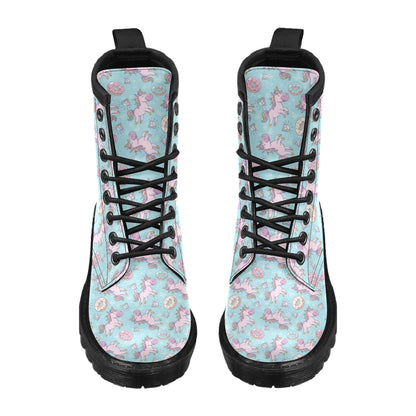 Donut Unicorn Pattern Print Design DN016 Women's Boots