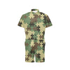 Puzzle Camo Pattern Print Design A03 Men's Romper