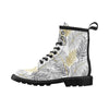 Gold Glitter Tropical Palm Leaves Women's Boots