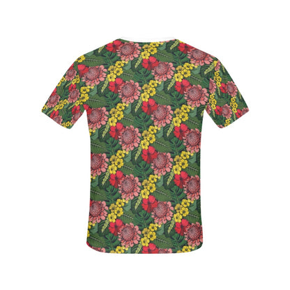 Summer Floral Print Design LKS305 Women's  T-shirt