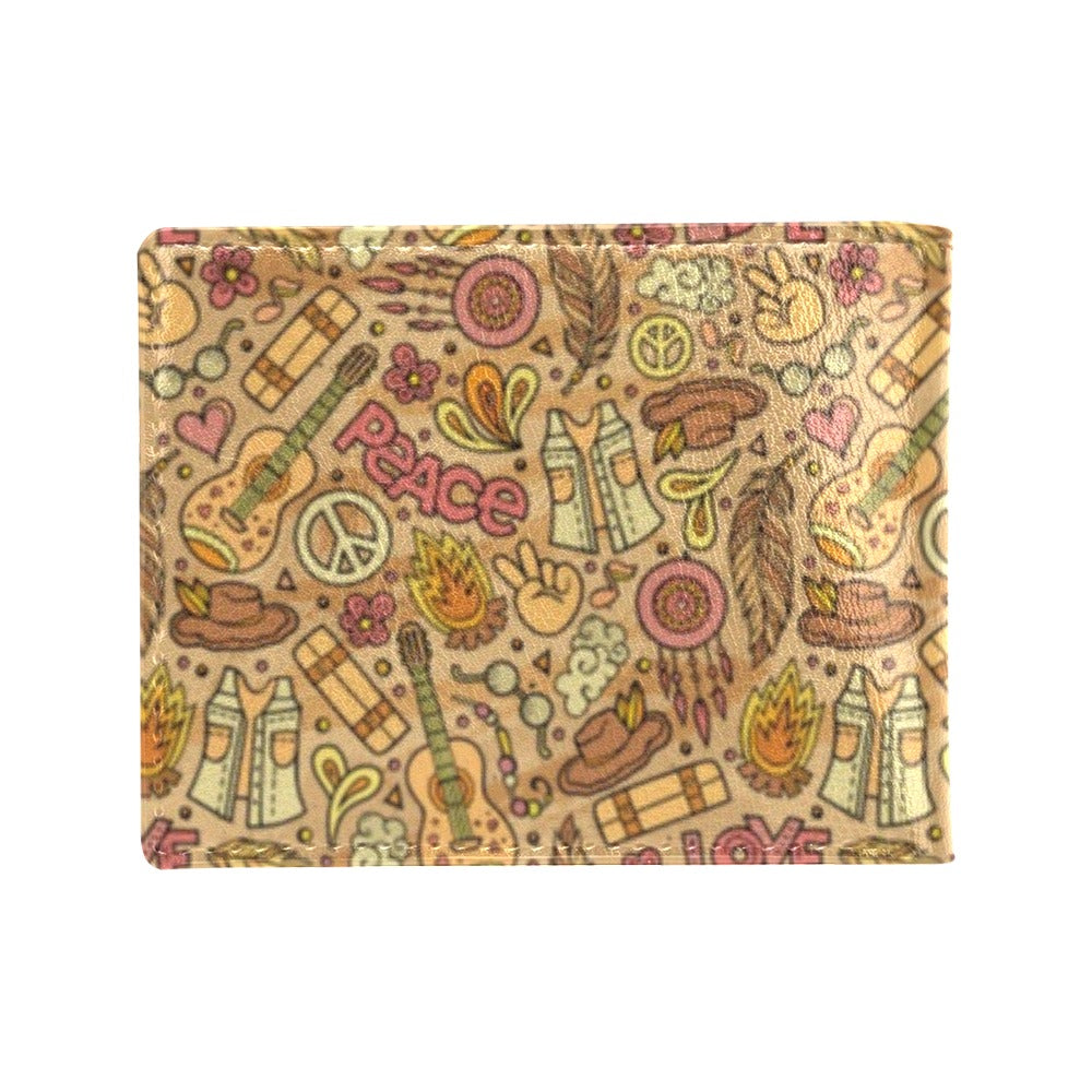 Hippie Print Design LKS305 Men's ID Card Wallet