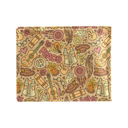 Hippie Print Design LKS305 Men's ID Card Wallet
