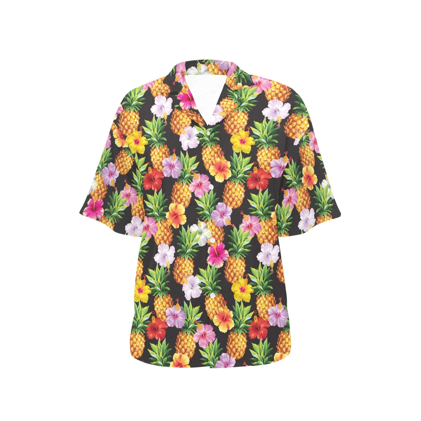 Pineapple Hibiscus Women's Hawaiian Shirt
