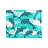 Dolphin Design Print Pattern Men's ID Card Wallet