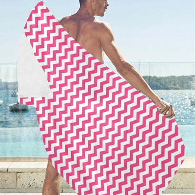 Chevron Print Design LKS402 Beach Towel 32" x 71"