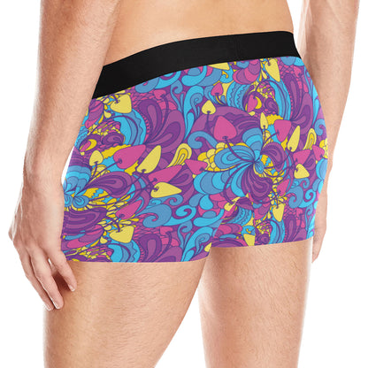 Psychedelic Mushroom Pattern Print Design A03 Men's Boxer Briefs