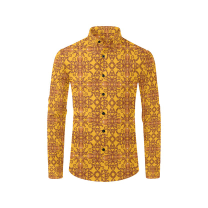 Octopus Background Design Print Men's Long Sleeve Shirt