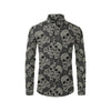 Paisley Skull Pattern Print Design A01 Men's Long Sleeve Shirt