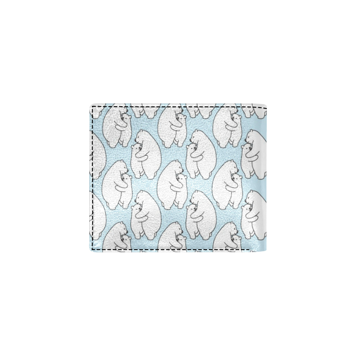Polar Bear Pattern Print Design PB08 Men's ID Card Wallet