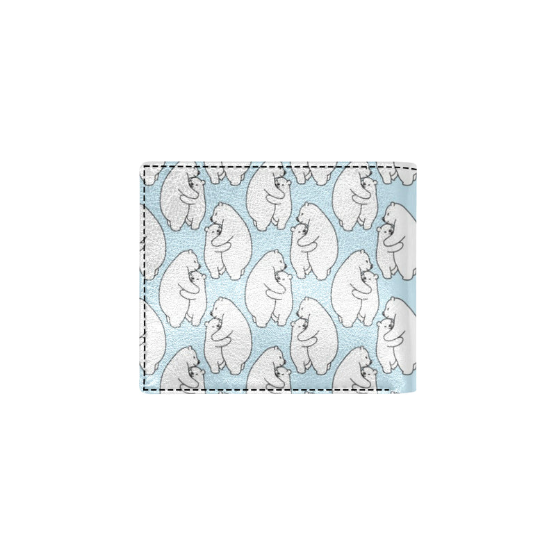 Polar Bear Pattern Print Design PB08 Men's ID Card Wallet