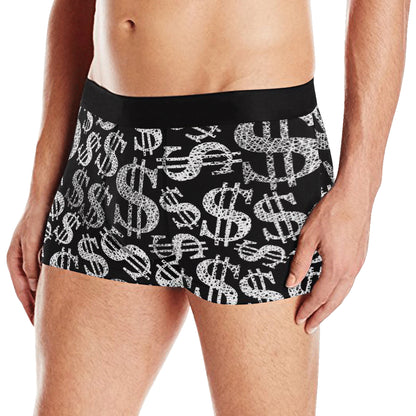 Money Pattern Print Design 02 Men's Boxer Briefs
