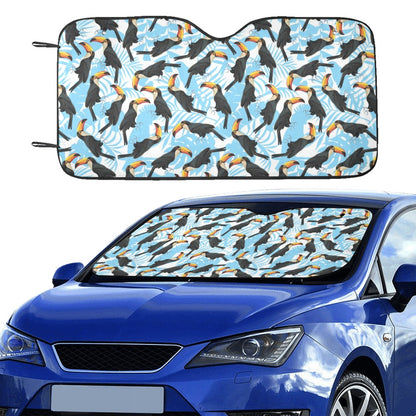 Toucan Print Design LKS303 Car front Windshield Sun Shade
