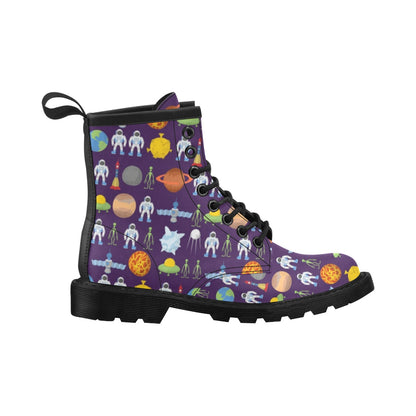Alien Astronaut Planet Women's Boots