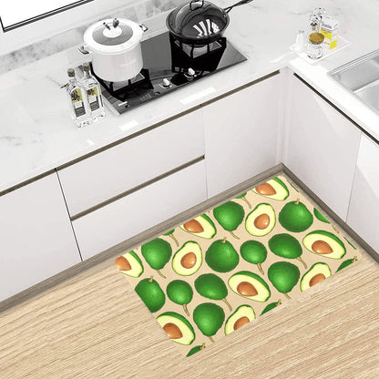 Avocado Pattern Print Design AC010 Kitchen Mat
