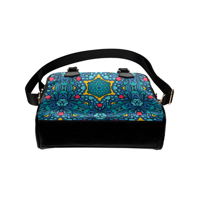 Kaleidoscope Pattern Print Design 04 Shoulder Handbag