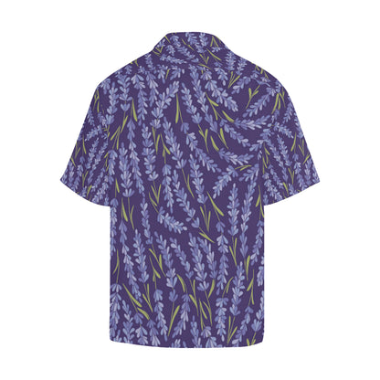 Lavender Pattern Print Design 03 Men's Hawaiian Shirt