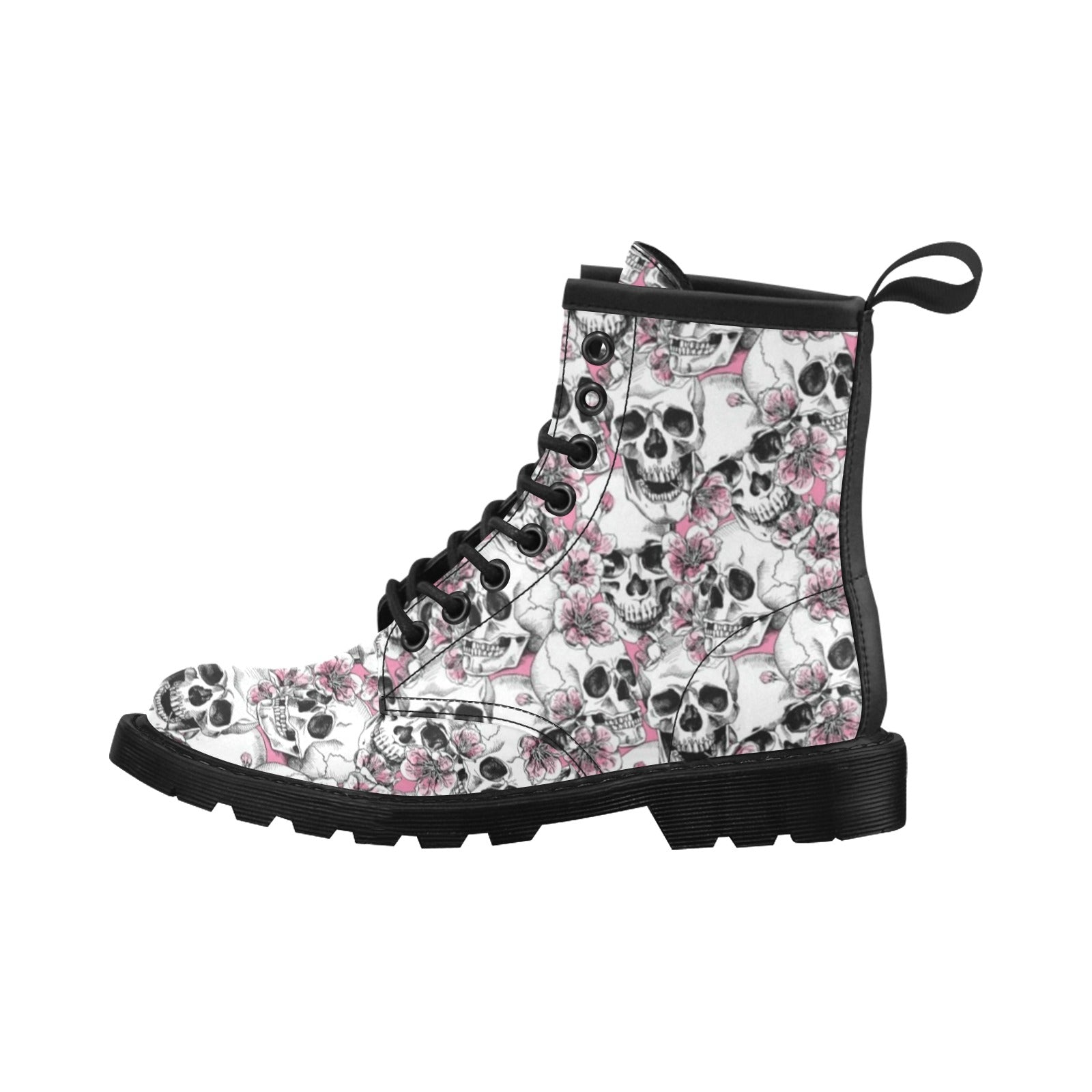 Cherry Blossom Pattern Print Design CB03 Women's Boots