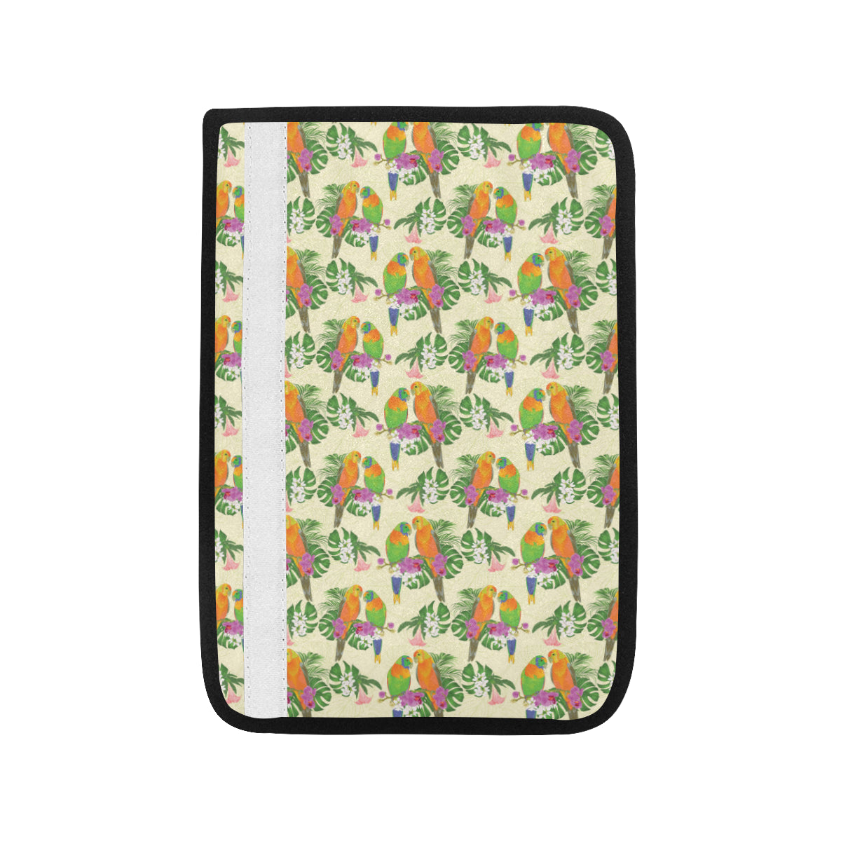 Conures Pattern Print Design 02 Car Seat Belt Cover