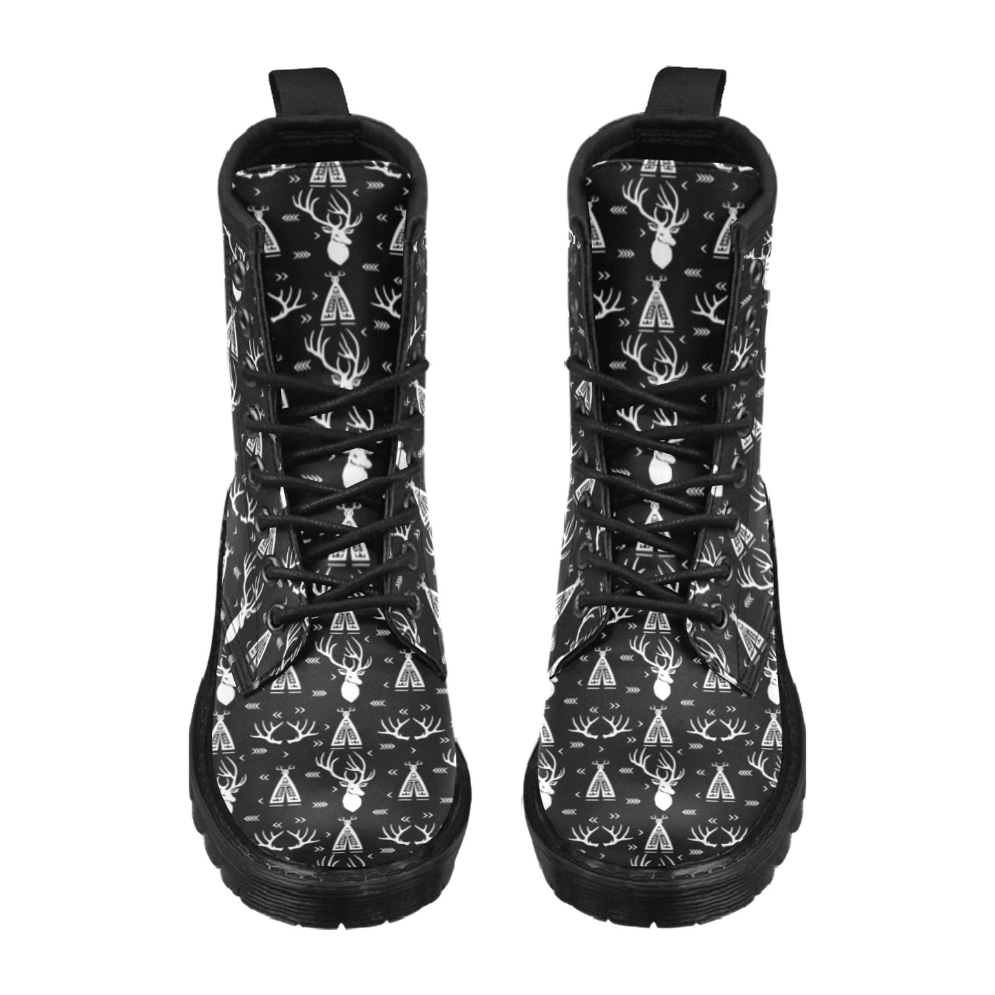 Deer Native Indian Print Pattern Women's Boots