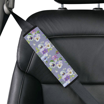 Pansy Pattern Print Design PS05 Car Seat Belt Cover