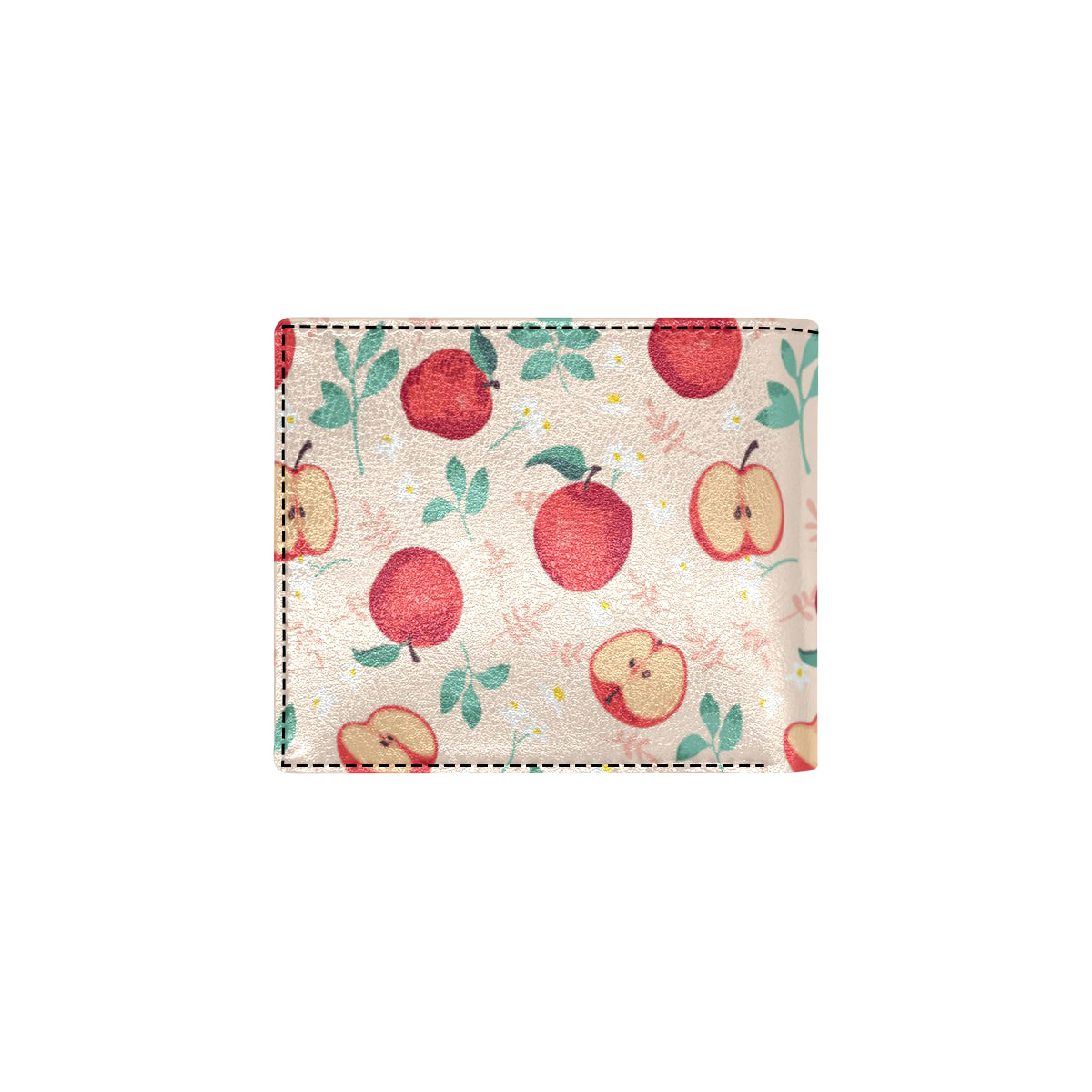 Apple Pattern Print Design AP06 Men's ID Card Wallet