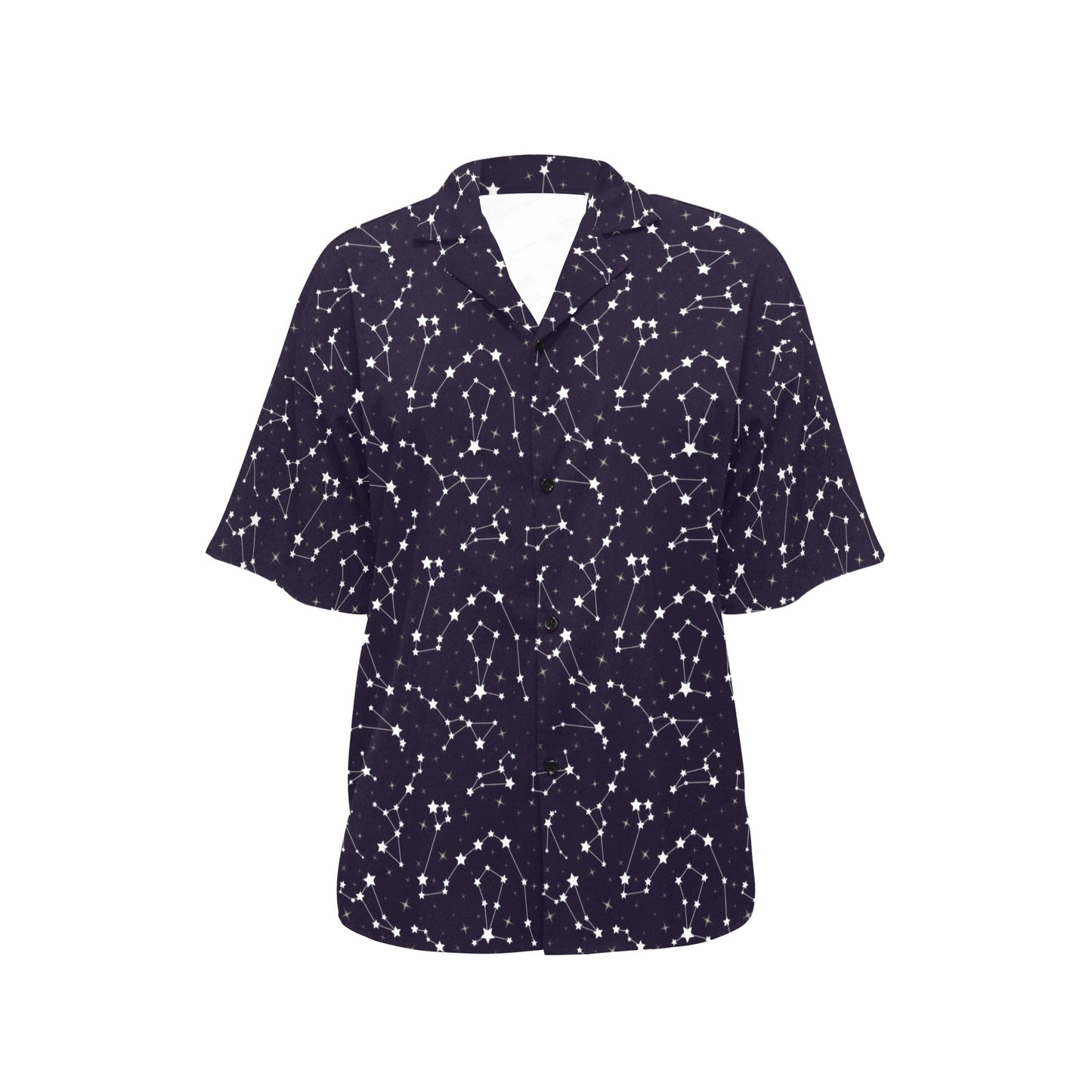 Zodiac Star Pattern Design Print Women's Hawaiian Shirt