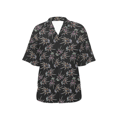 Tarantula Print Design LKS402 Women's Hawaiian Shirt