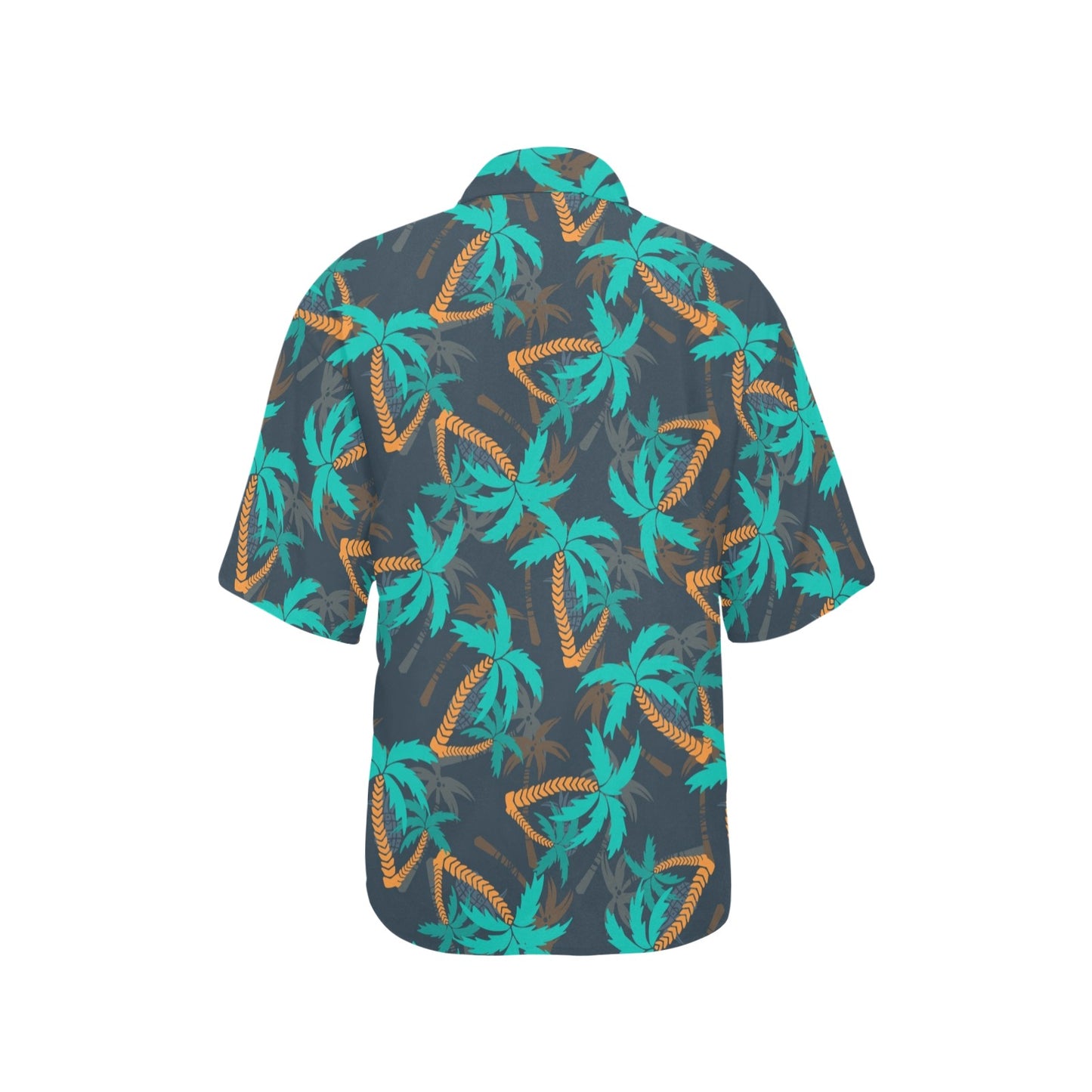 Palm Tree Pattern Print Design PT01 Women's Hawaiian Shirt