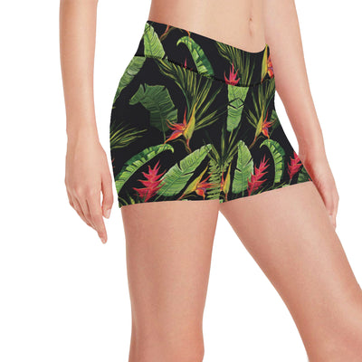 Bird Of Paradise Pattern Print Design BOP010 Yoga Shorts