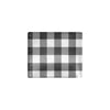 Buffalo check Black white Pattern Print Design 04 Men's ID Card Wallet