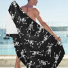 Skeleton Print Design LKS305 Beach Towel 32" x 71"