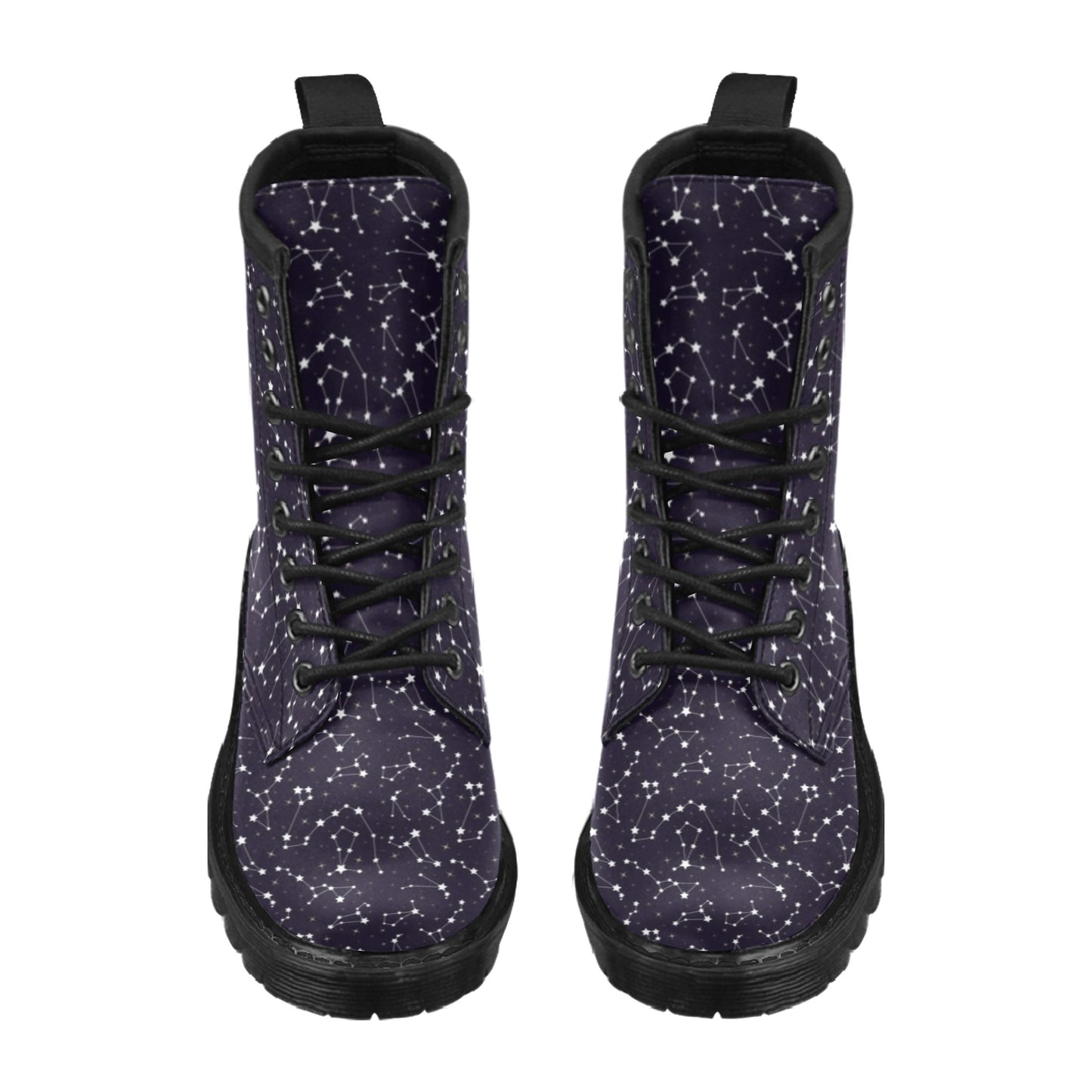 Zodiac Star Pattern Design Print Women's Boots