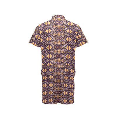 Aztec Pattern Print Design 09 Men's Romper