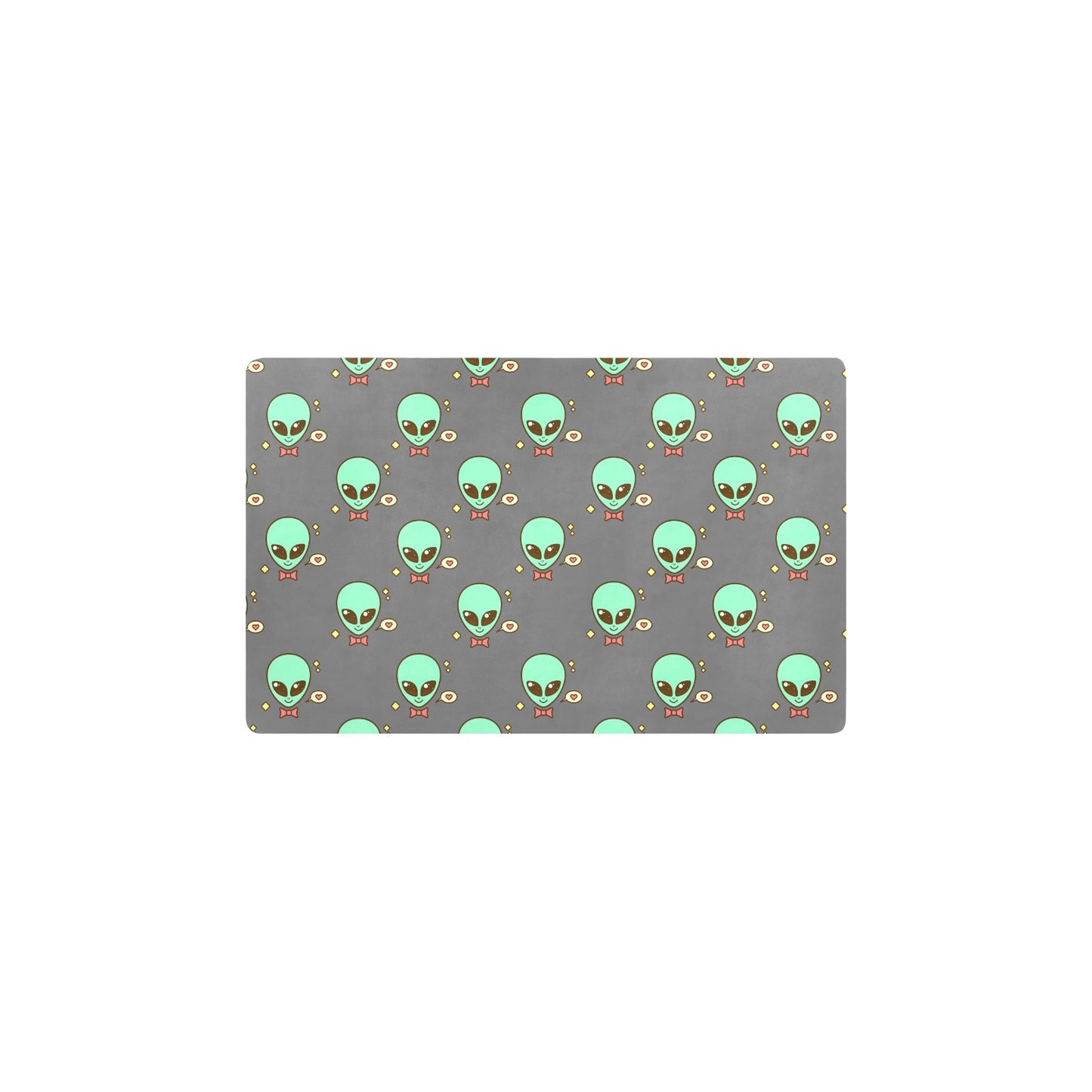 Alien Pattern Print Design 02 Kitchen Mat
