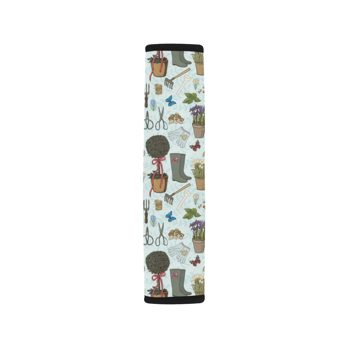 Gardening Pattern Print Design G01 Car Seat Belt Cover