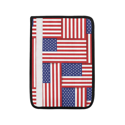 Patriotic US Flag Pattern Print Design A01 Car Seat Belt Cover