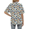 Rooster Themed Design Women's Hawaiian Shirt