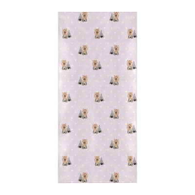 Yorkshire Terriers Print Design LKS302 Beach Towel 32" x 71"